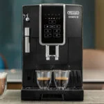 Cafetière expresso avec broyeur Delonghi Dinamica sans afficheur.