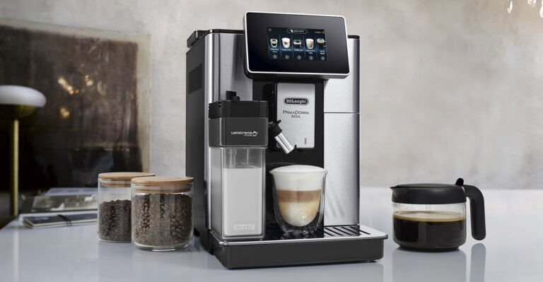 Cafetière expresso avec broyeur Delonghi PrimaDonna Soul.