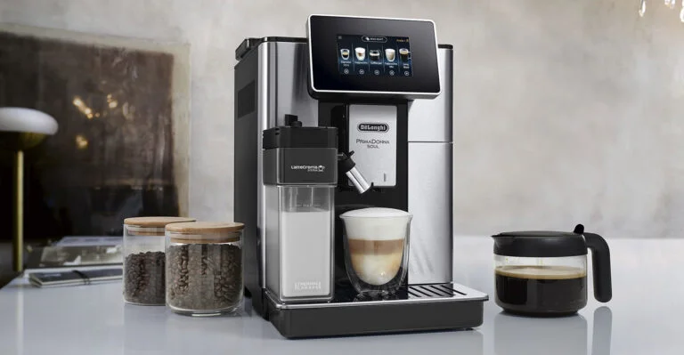 Cafetière expresso avec broyeur Delonghi PrimaDonna Soul.