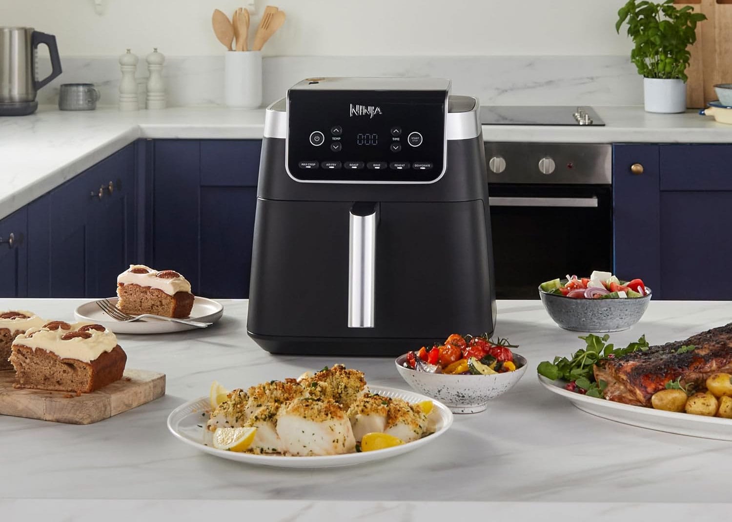 Ninja Max Pro AF180EU : 6 programmes et réglage de la température entre 40 et 240 °C.