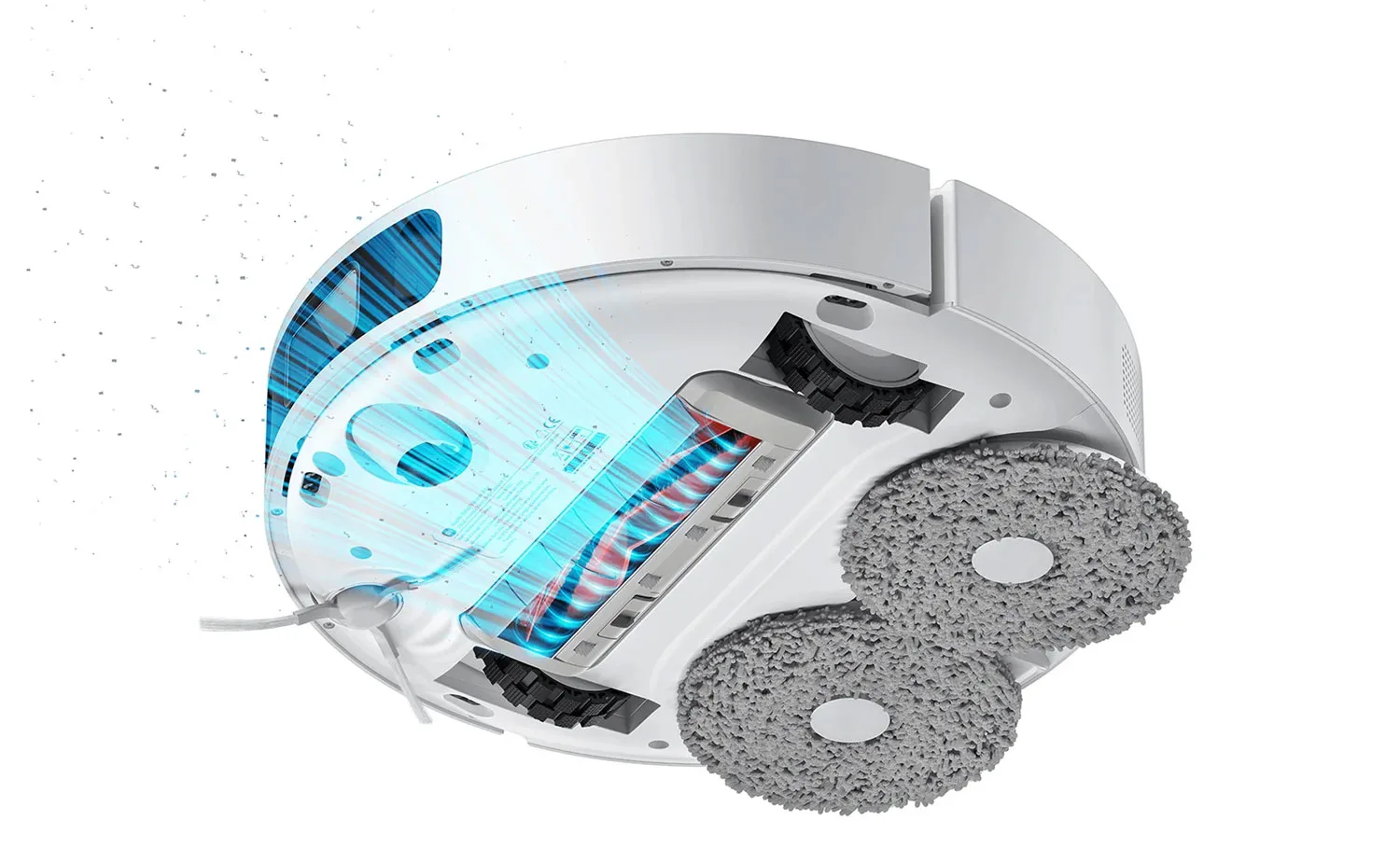 Robot aspirateur Xiaomi Robot Vacuum X10+ : une puissance d'aspiration de 4000 Pa. 