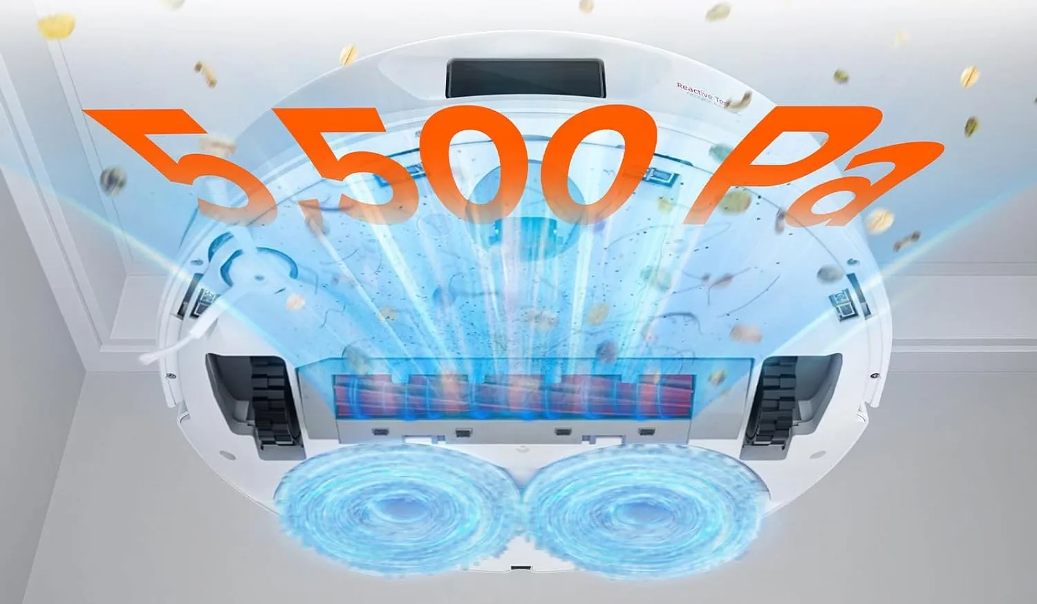 Roborock Q Revo : Une puissance d'aspiration de 5500 Pa.