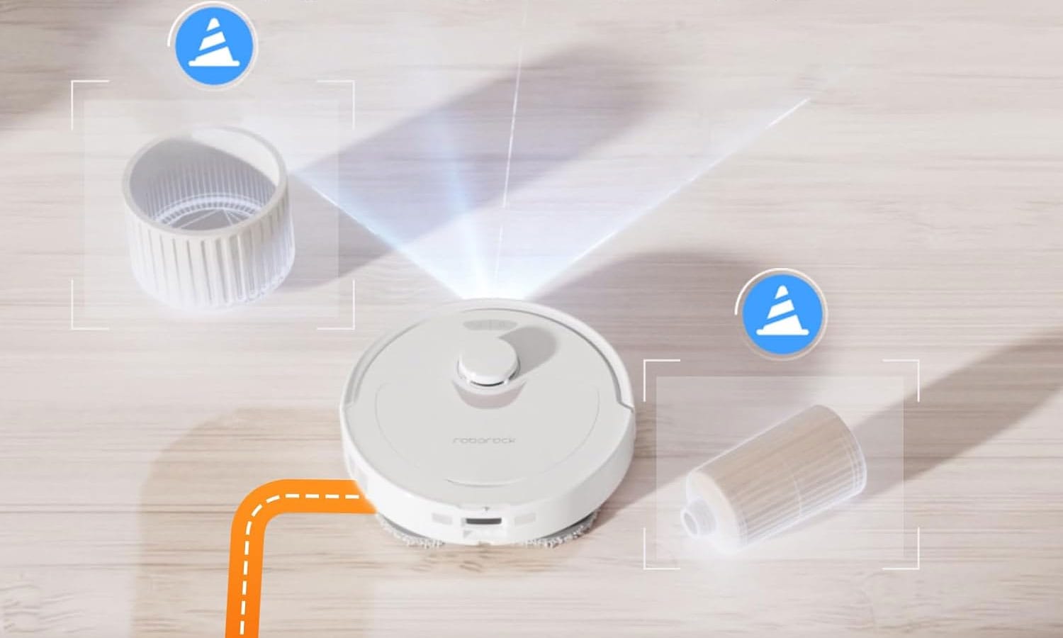 Le Roborock Q Revo est équipé d'une caméra pour détecter les obstacles.