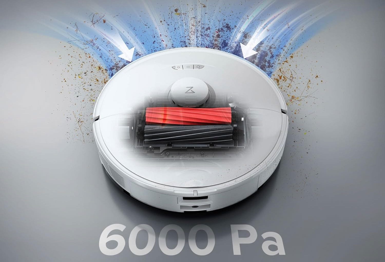 Roborock s8 Pro Ultra : une puissance d'aspiration annoncée de 6000 Pa.