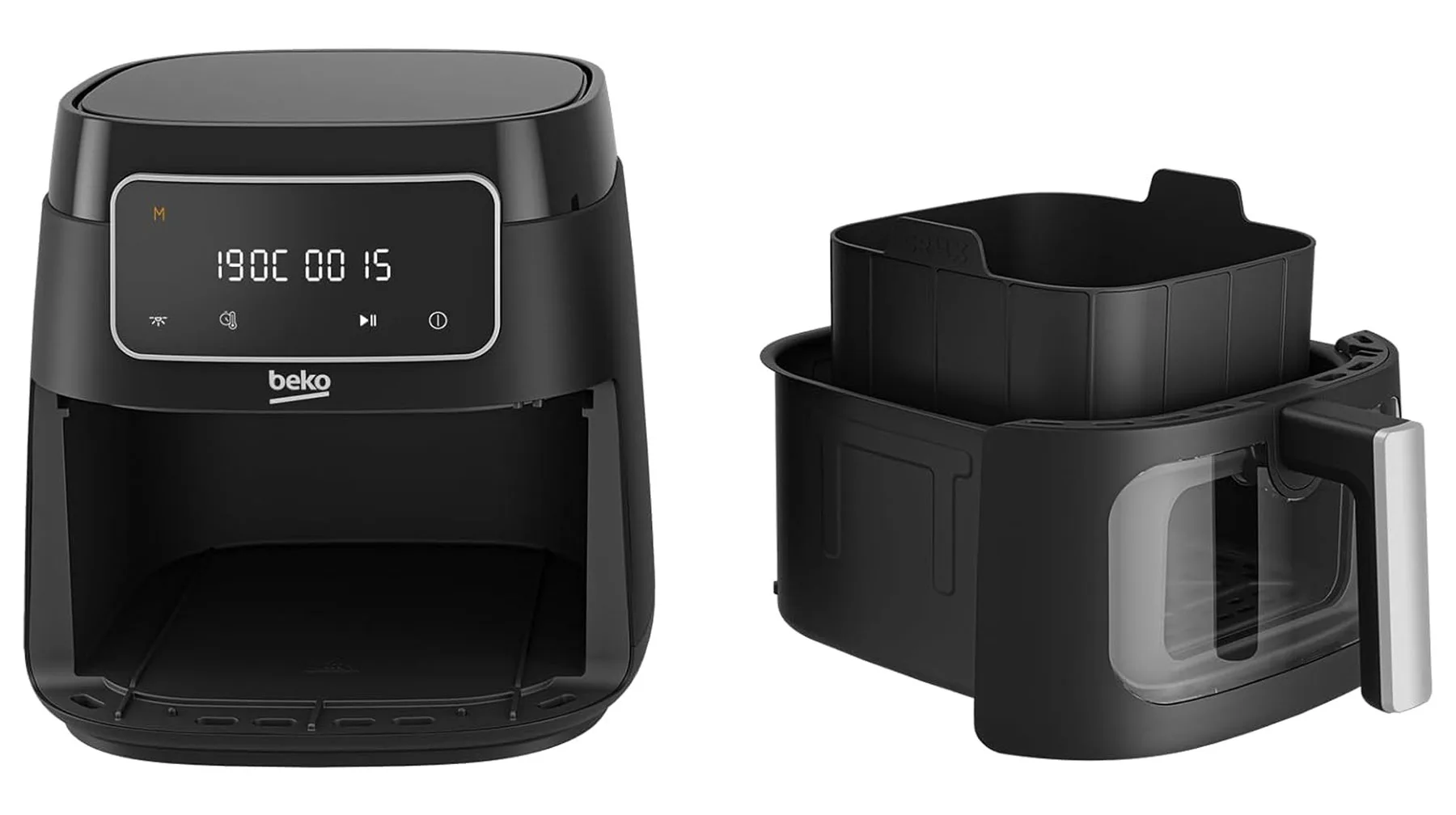 Bac et panier de la friteuse sans huile Beko Air Fryer ExpertFry FRL3374B.