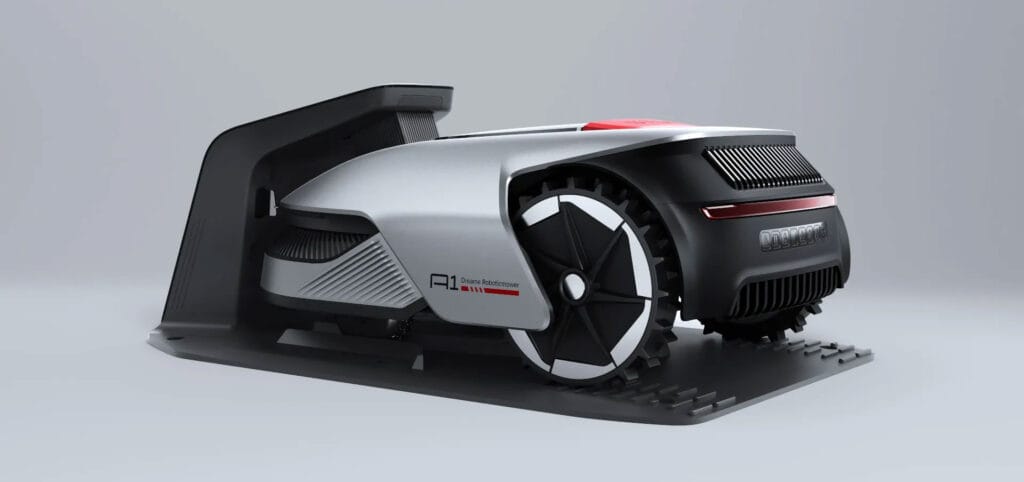 Robot tondeuse Dreame Roboticmower A1 : retourne à sa base automatique pour se charger.