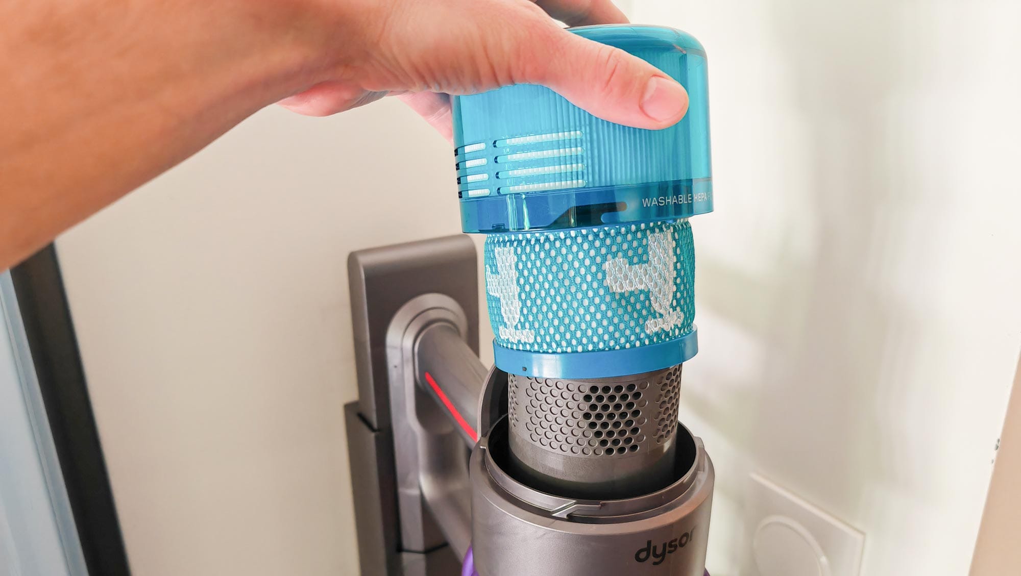 La filtration multicyclonique est très efficace. Le filtre est à laver une fois par mois selon l'encrassement. (c) Labo Maison