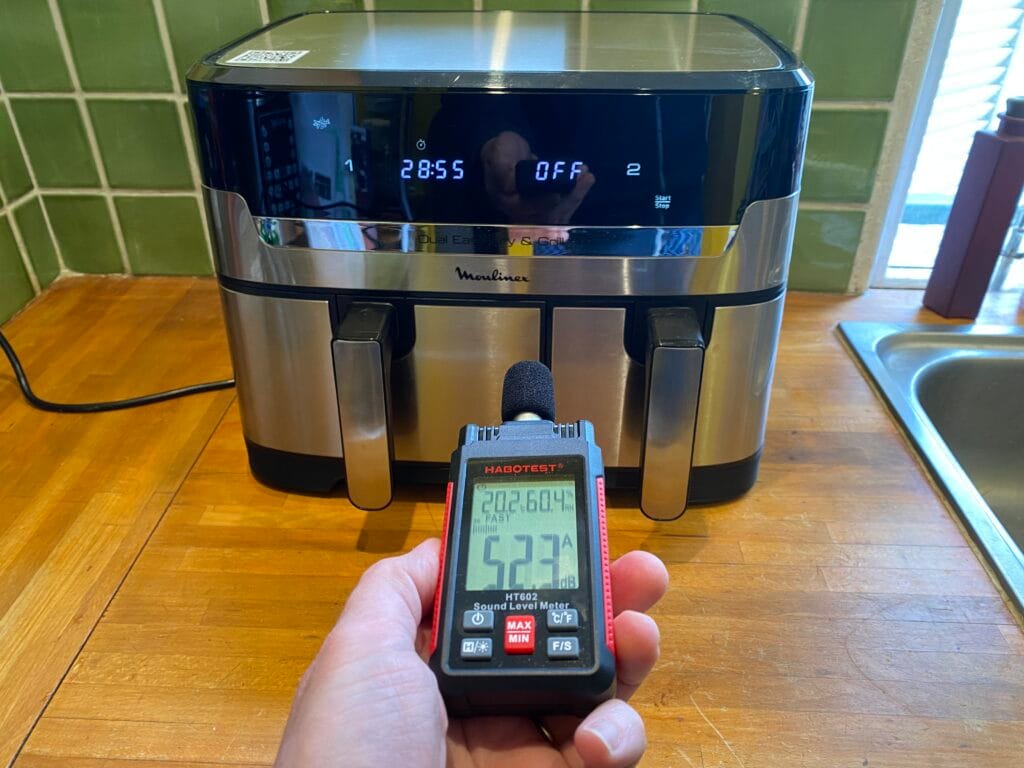 Mesures de bruit sur le Moulinex Dual Easy Fry & Grill