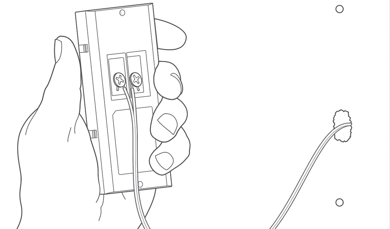Ring Video Doorbell Wired : la sonnette connectée ne dispose par de batterie. Elle doit être reliée électriquement.
