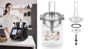 Découpe légumes Lidl Monsieur Cuisine compatible avec la version Connect et la Smart.
