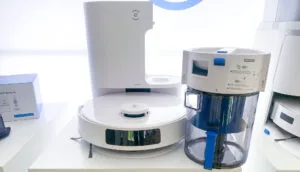 Une station d'accueil avec système de filtration multicyclonique. (c)Labo Maison