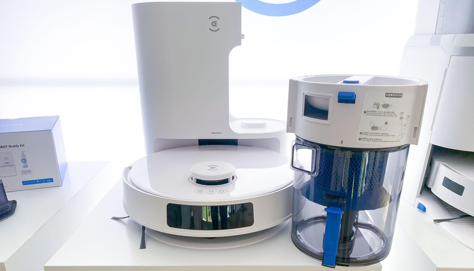 Une station d'accueil avec système de filtration multicyclonique. (c)Labo Maison