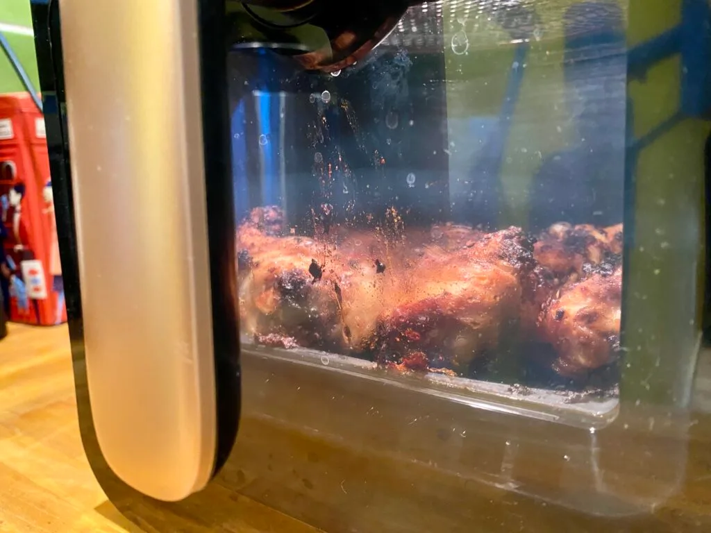 Le tiroir vitré du Airfryer Panasonic NF-CC600 (c) Labo Maison