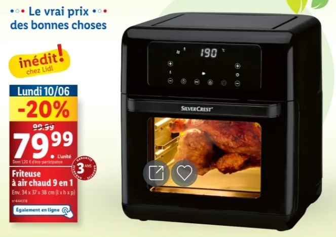 Lidl Air Fryer 9 en 1 