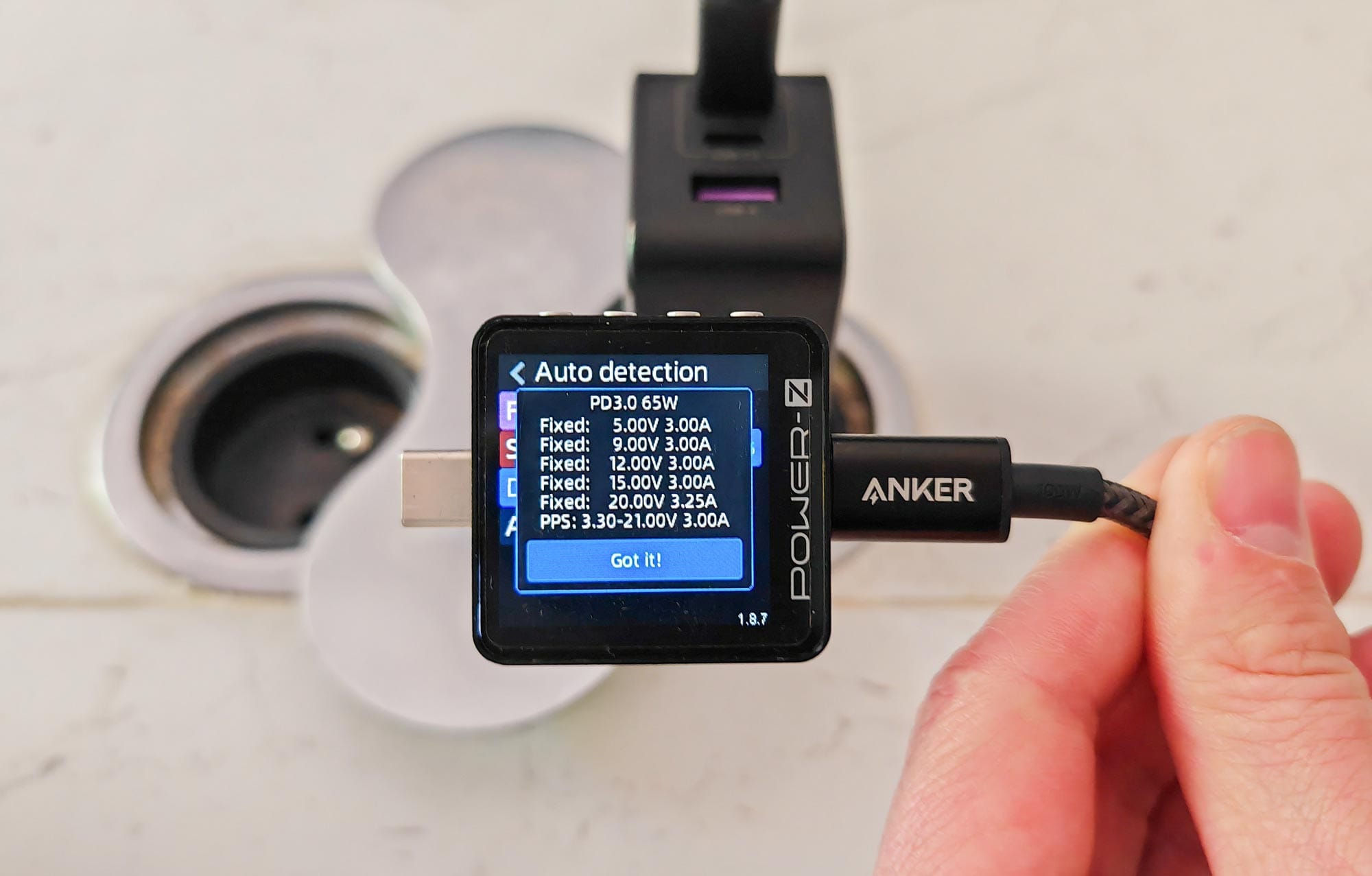 Le chargeur Ugreen Nexode 65W est compatible avec le Power Delivery 3.0 PPS. (c) Labo Maison