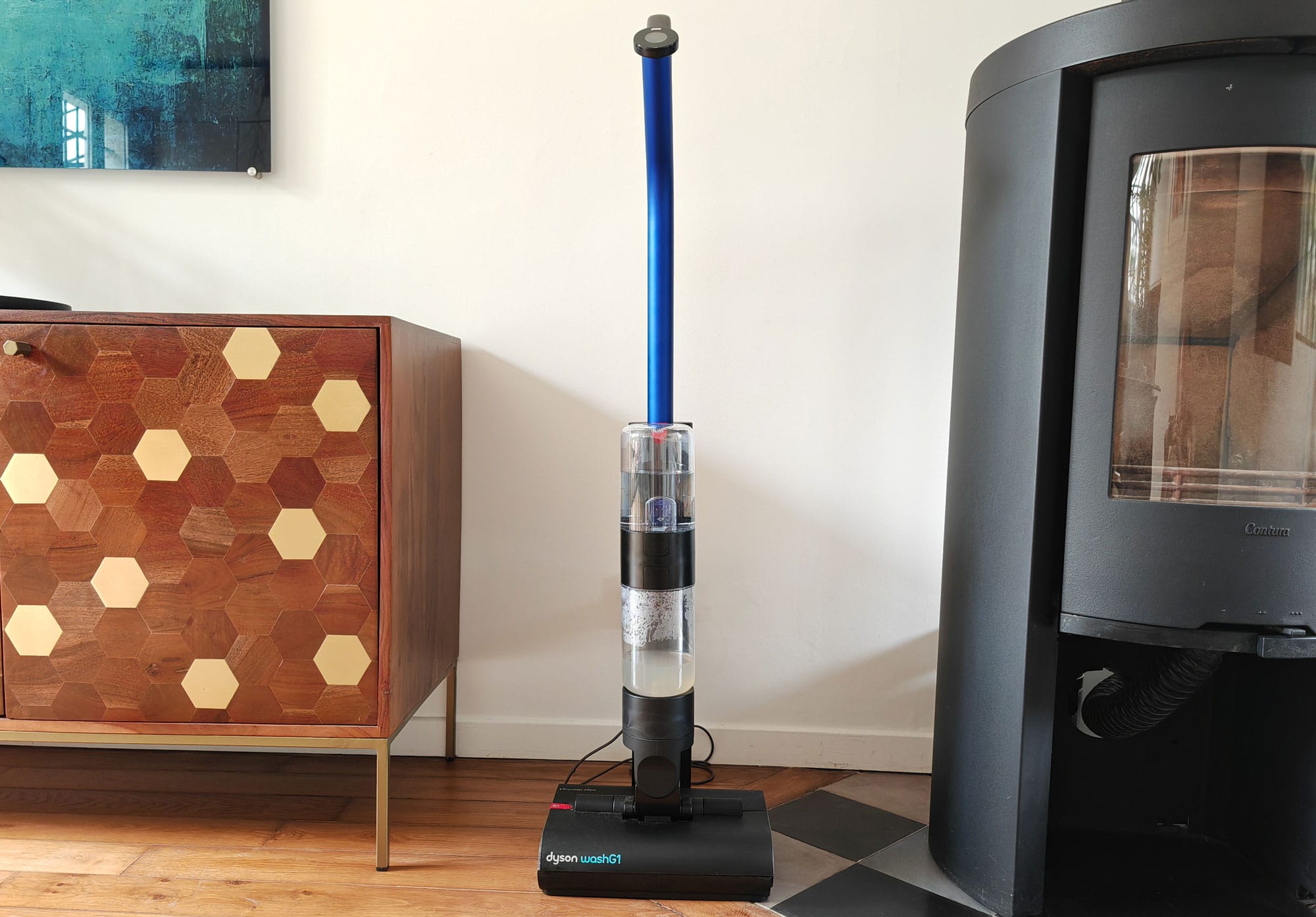 Test du Dyson WashG1 : le premier nettoyeur de sols de la marque. (c) Labo Maison