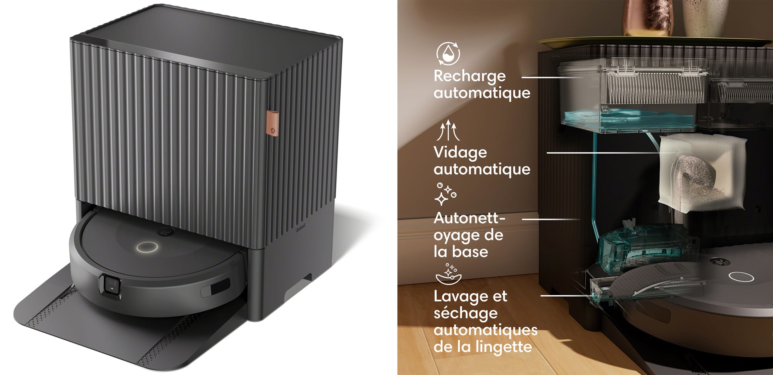Station multifonction AutoWash du Robot aspirateur laveur iRobot Roomba Combo 10 Max.