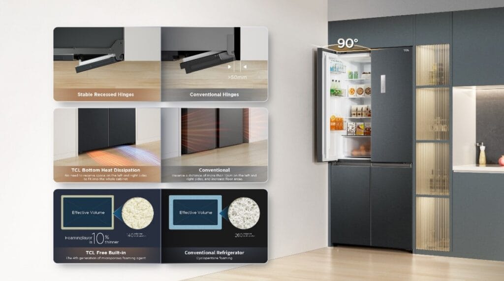 Réfrigérateur multi-portes TCL RC521CXE0