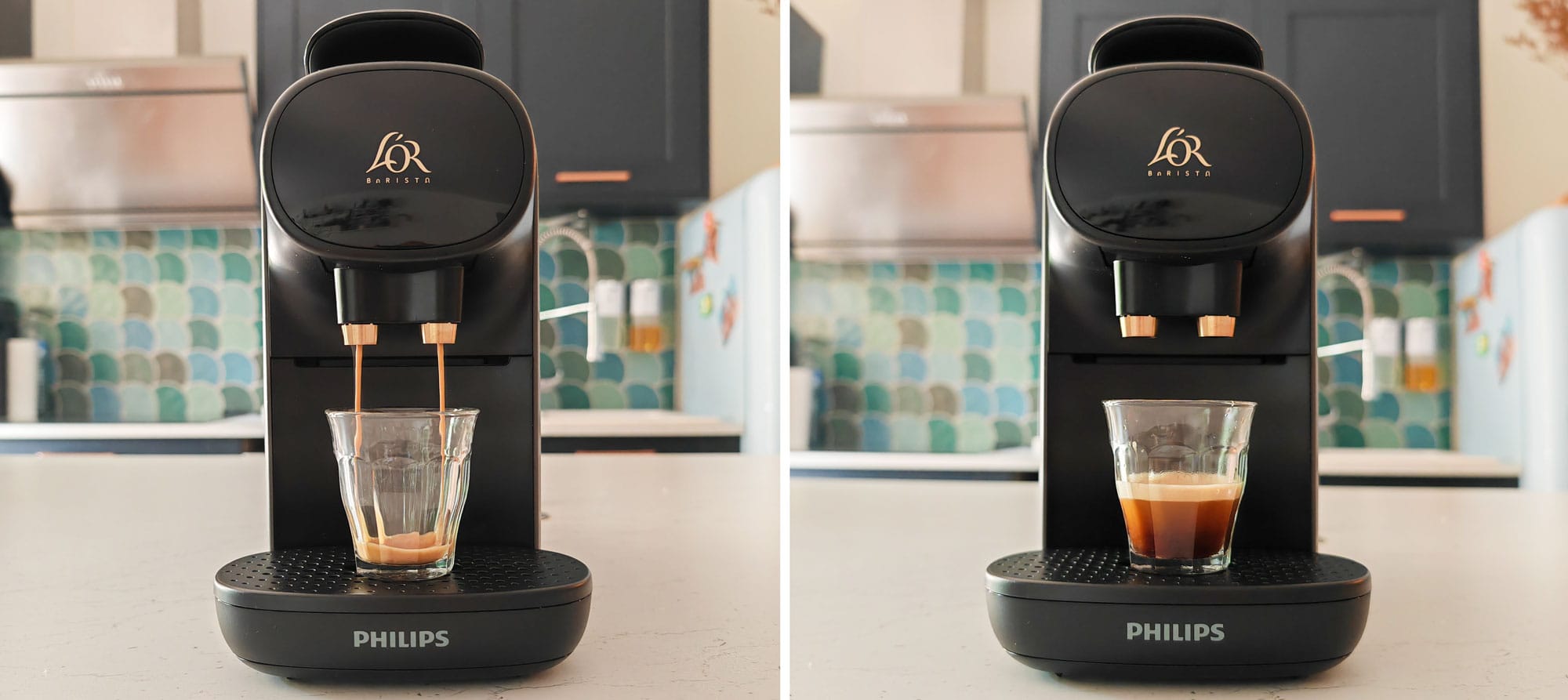Le résultat en tasse est d'un bon niveau pour une machine à capsules. (c) Labo Maison