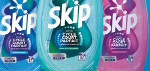 Skip lessive pour les cycles courts des lave-linge