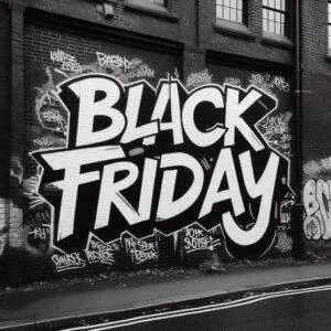 Black Frriday. Image générée par Copilot.