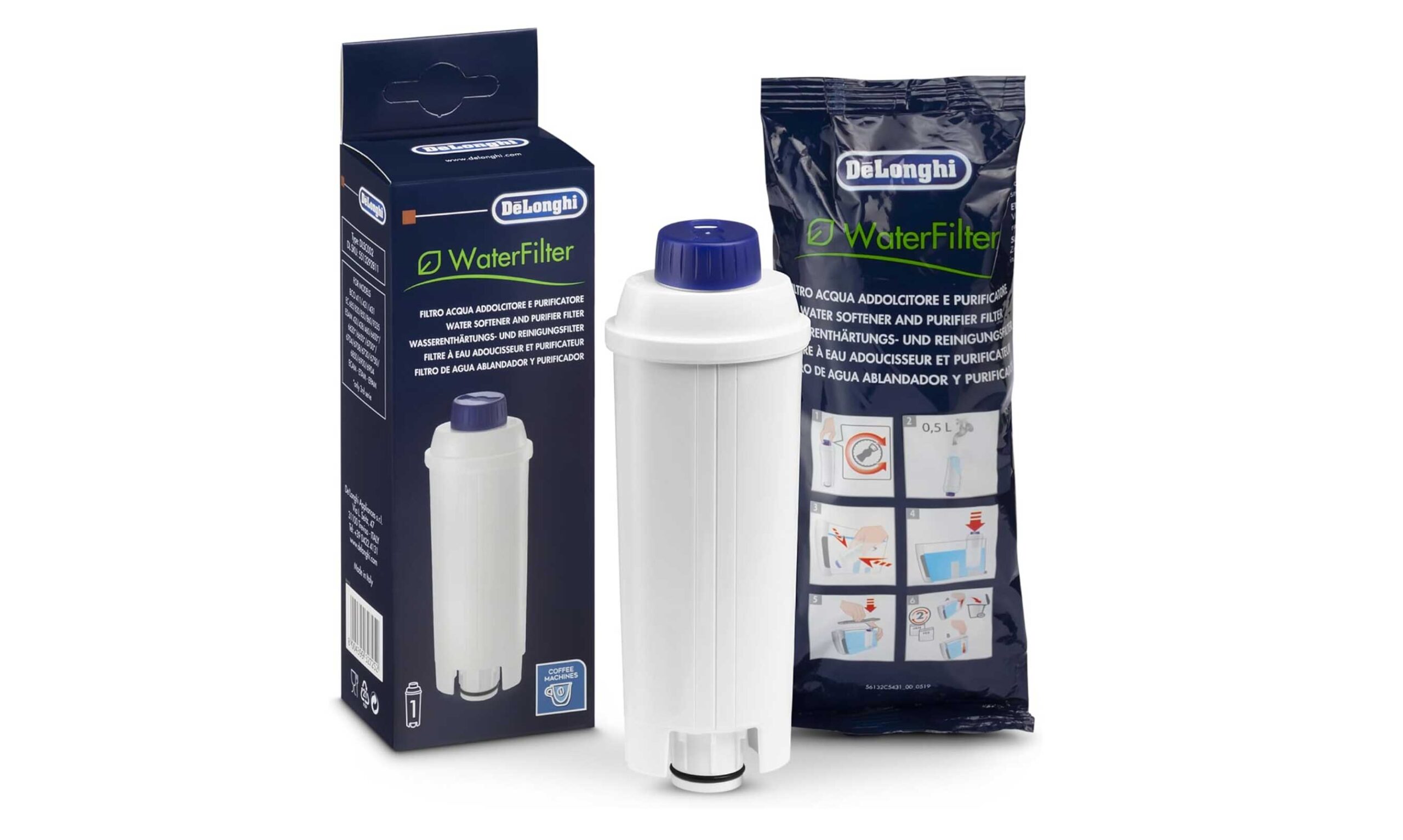 Delonghi DLSC002 filtre à eau cartouche filtrante pour machine expresso.