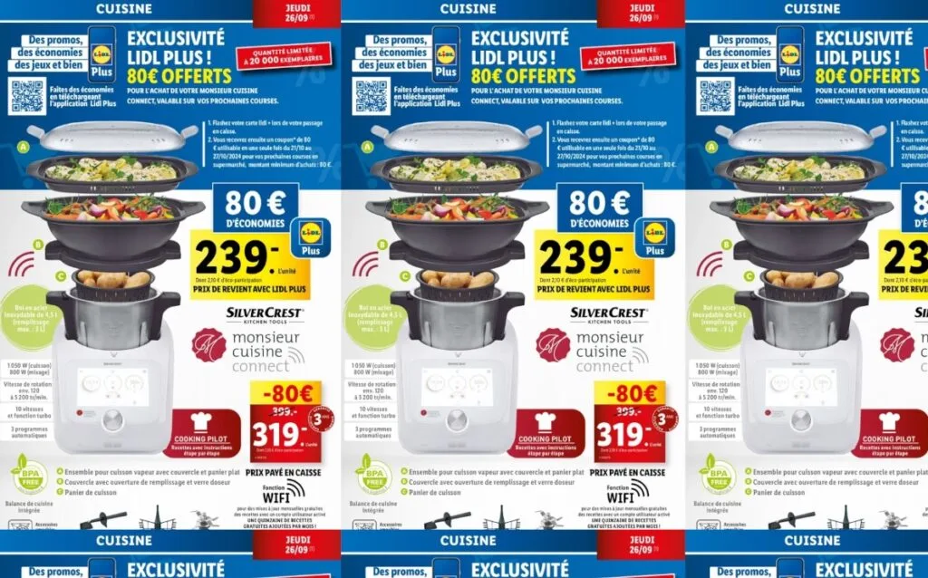 Offre du 26 septembre de Lidl sur le Monsieur Cuisine Connect