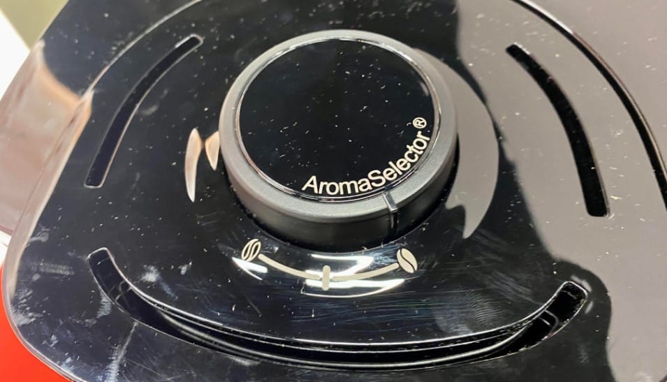 L'AromaSelector sur la cafetière filtre Melitta Look V (c) Labo Maison