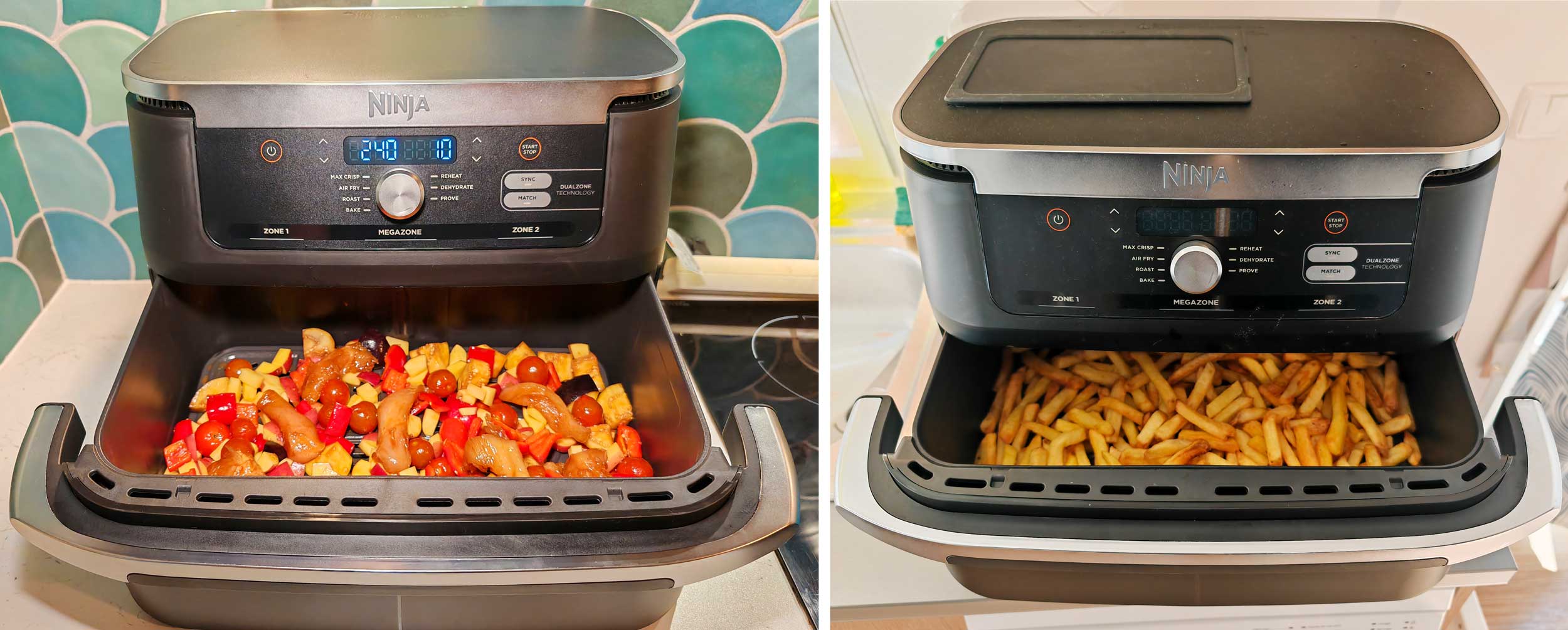La cuisson est homogène, mais il est tout de même nécessaire de remuer les aliments pour éviter une différence de cuisson entre le dessus et le dessous.