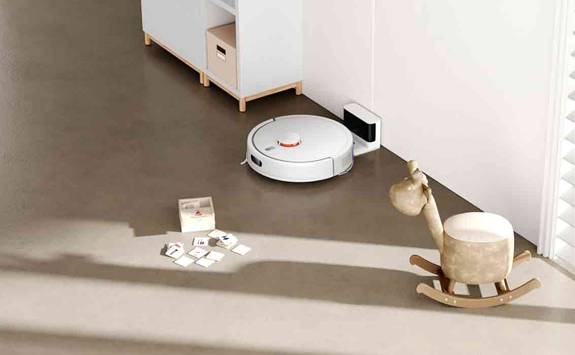 Station d'accueil du Xiaomi Robot Vacuum S20. Elle charge uniquement le robot.