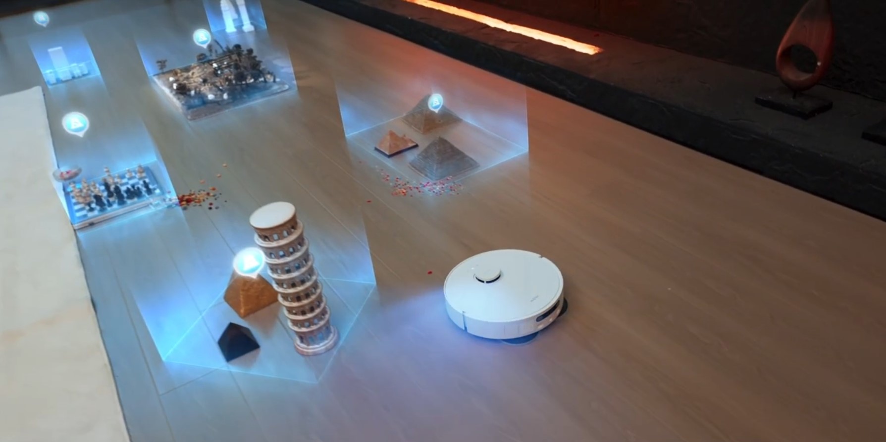 Le robot dispose d'un Lidar pour naviguer intelligemment ainsi que la technologie 3D ADAPT pour éviter les obstacles.