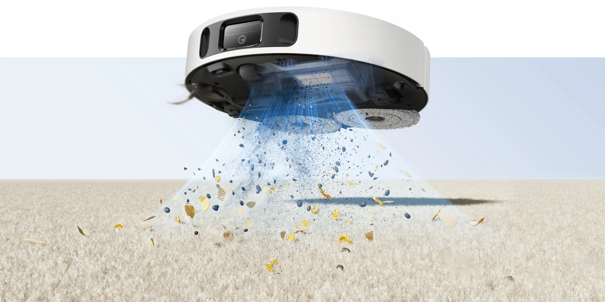 Une puissance d’aspiration de 7000 Pa contre 6000 Pa pour le Xiaomi Robot Vacuum X20+.