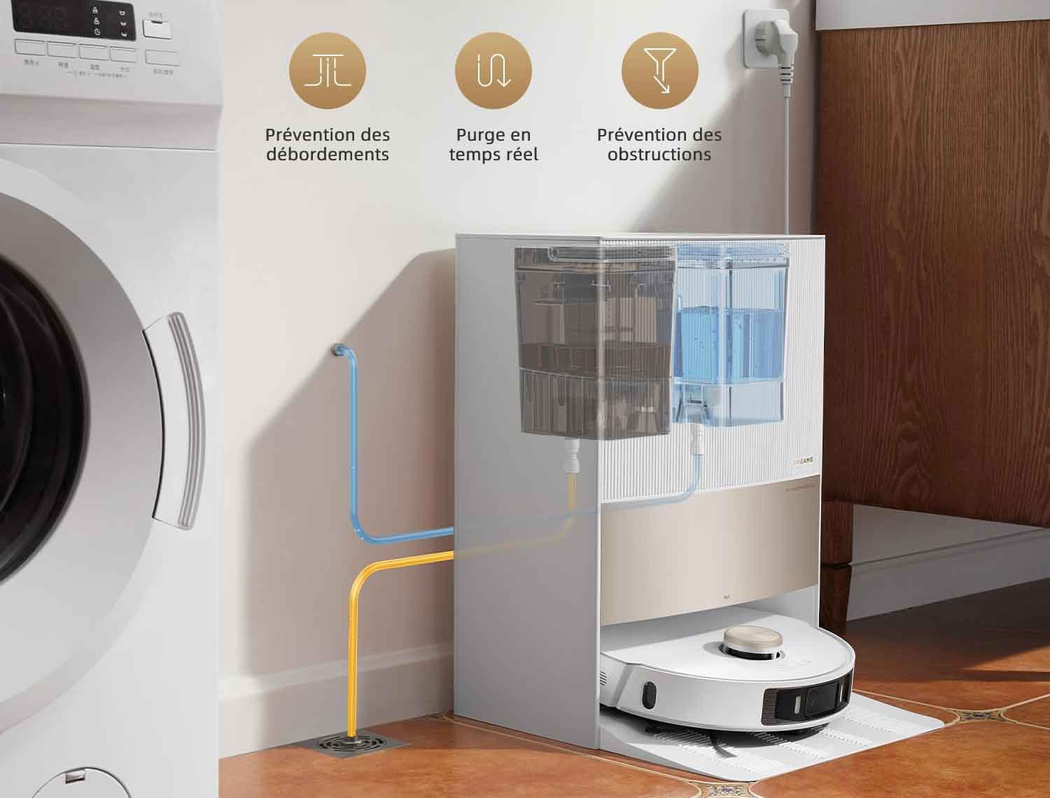 Le kit de remplissage automatique de l'aspirateur robot Dreame L20 Ultra en promo à 119 € pour le Black Friday.