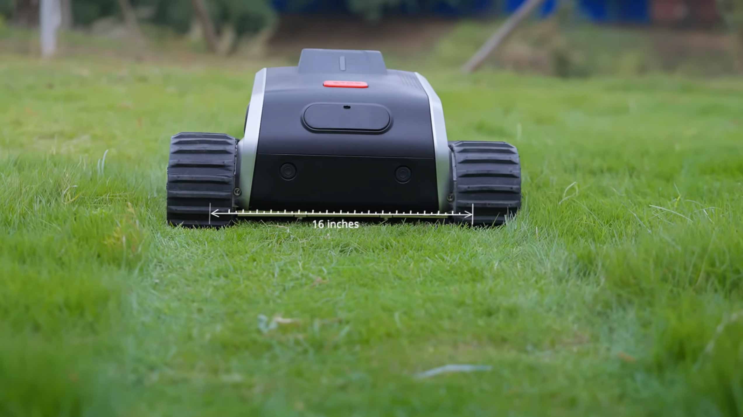 Avec une largeur de coupe de 405 mm, la Lymow One couvre efficacement de grandes surfaces en un minimum de passages.