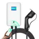 Borne de recharge véhicules électriques Morec EV Wallbox 7 kW.