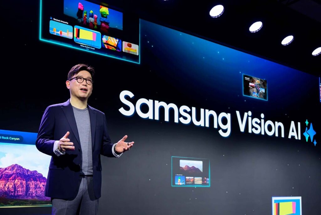 Présnetation du Samsung Vision AI au CES 2025.