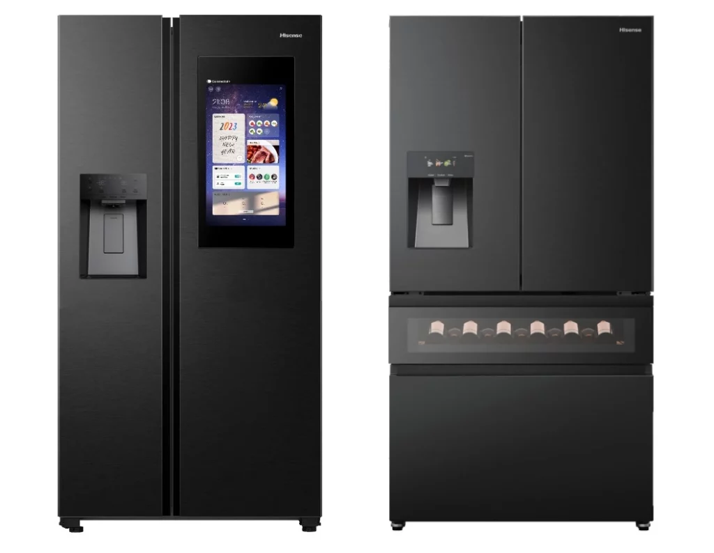 Les réfrigérateurs Hisense RS9P Smart Screen et FreshVault French Door présentés au CES de Las Vegas