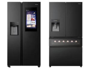 Les réfrigérateurs Hisense RS9P Smart Screen et FreshVault French Door présentés au CES de Las Vegas