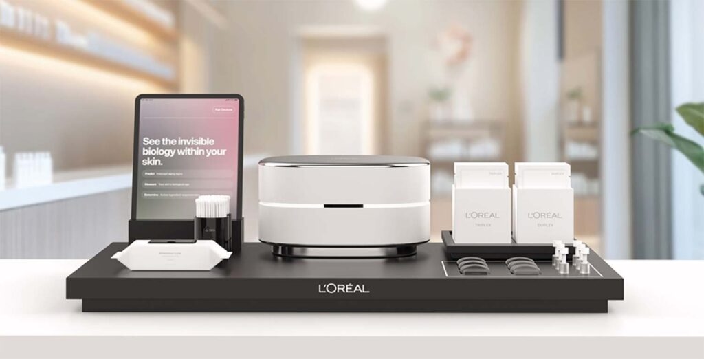 L’Oréal Cell BioPrint dispositif d’analyse du vieillissement cutané dévoilé au CES 2025.