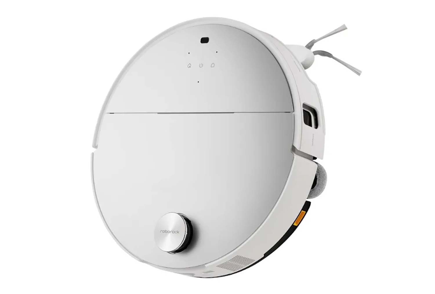 Roborock Saros S10 : la puissance de 22 000 Pa déloge poussière et poils. La brosse anti-nœuds prévient l’enchevêtrement.