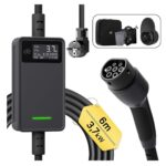 dé EV Chargeur Type 2 3,7 kW Schuko V2 : puissance maximale de 3,68 kW (230 V x 16 A).