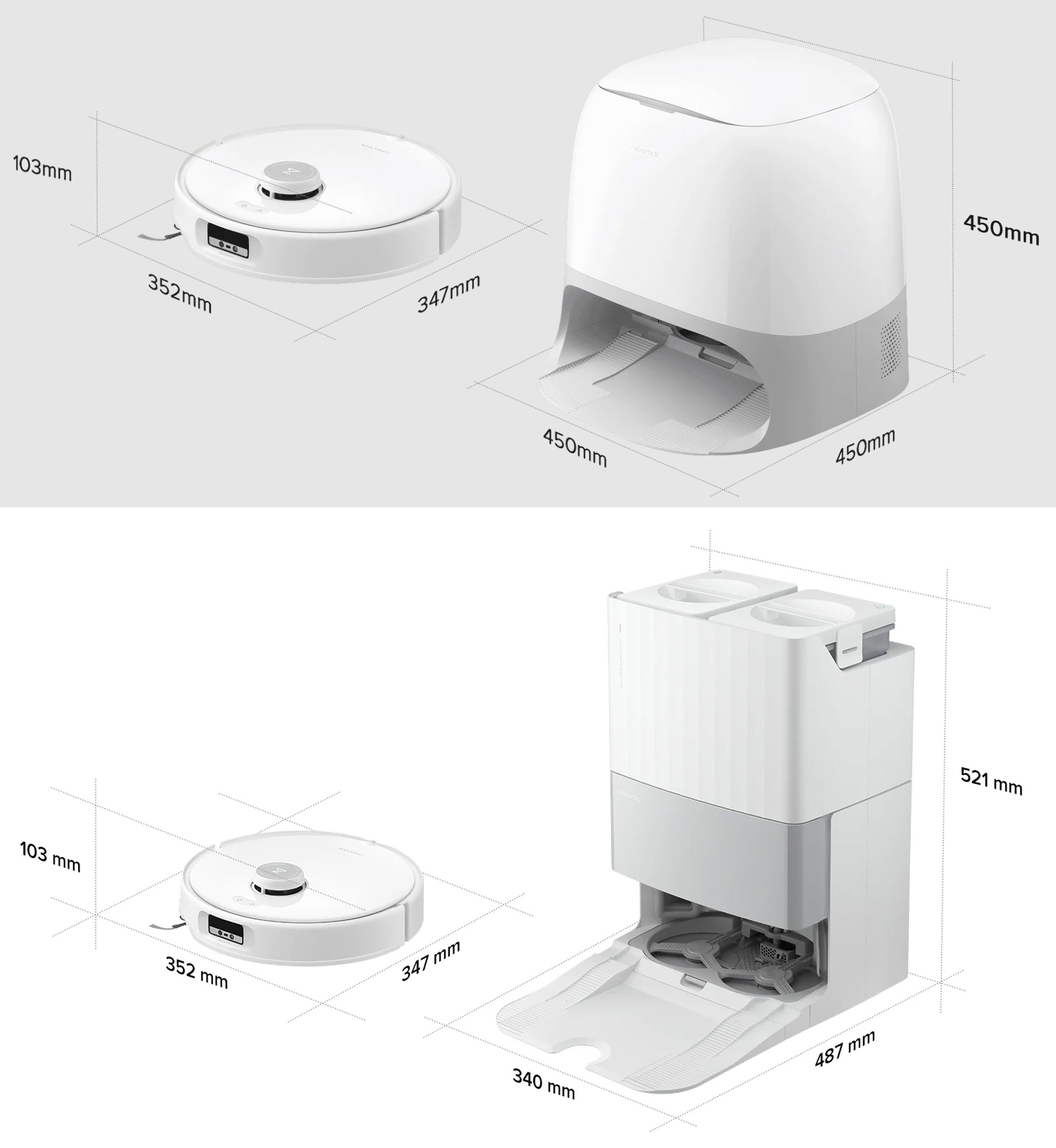 Le Roborock Qrevo Edge est identique au Qrevo Curv, seule la station d'accueil adopte un format plus classique.
