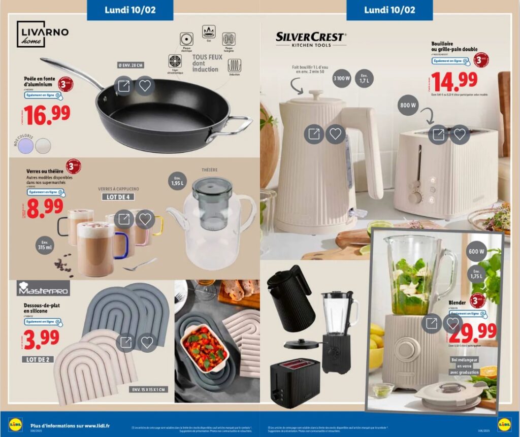 Nouvelle collection de petit-électroménager de Lidl