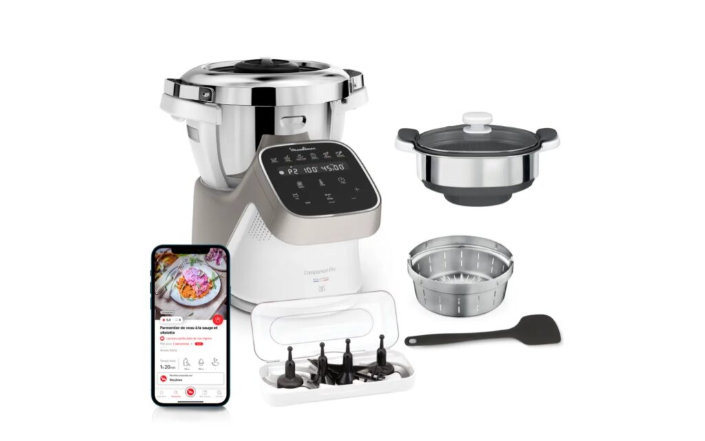 Les accessoires du robot cuiseur multifonction Moulinex