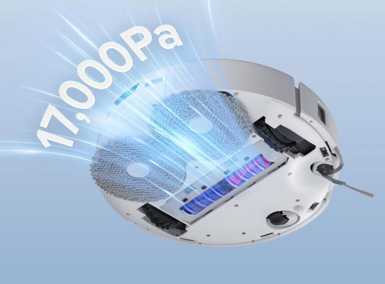 Le Roborock Qrevo Curv S5X passe de 18 500 à 17 000 Pa. Sa puissance d'aspiration diminue, mais son autonomie devrait s'améliorer.