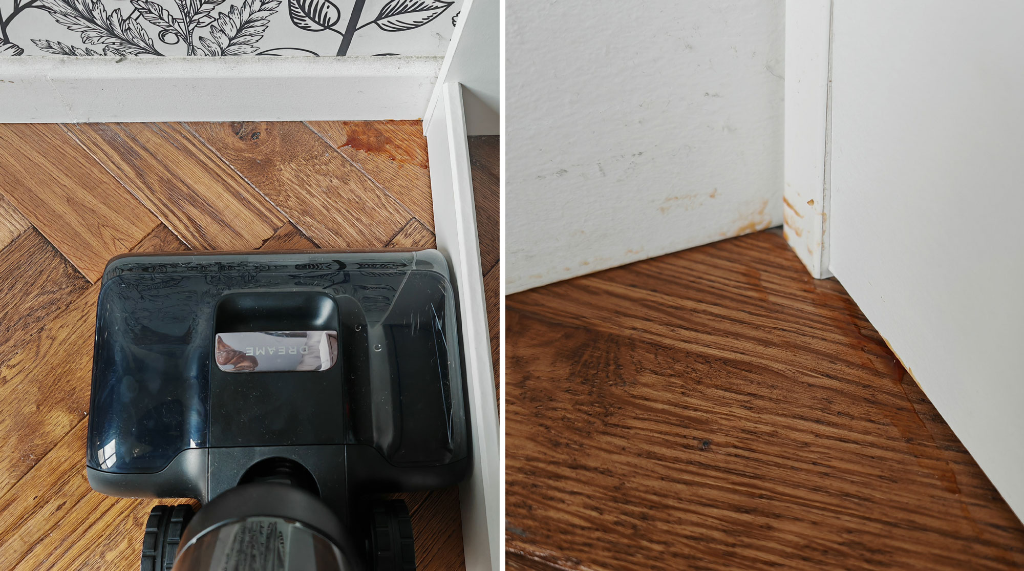 Le H15 Pro laisse 4 cm non lavés en frontal. Il faut utiliser le côté de la tête pour nettoyer au plus près. (c) Labo Maison