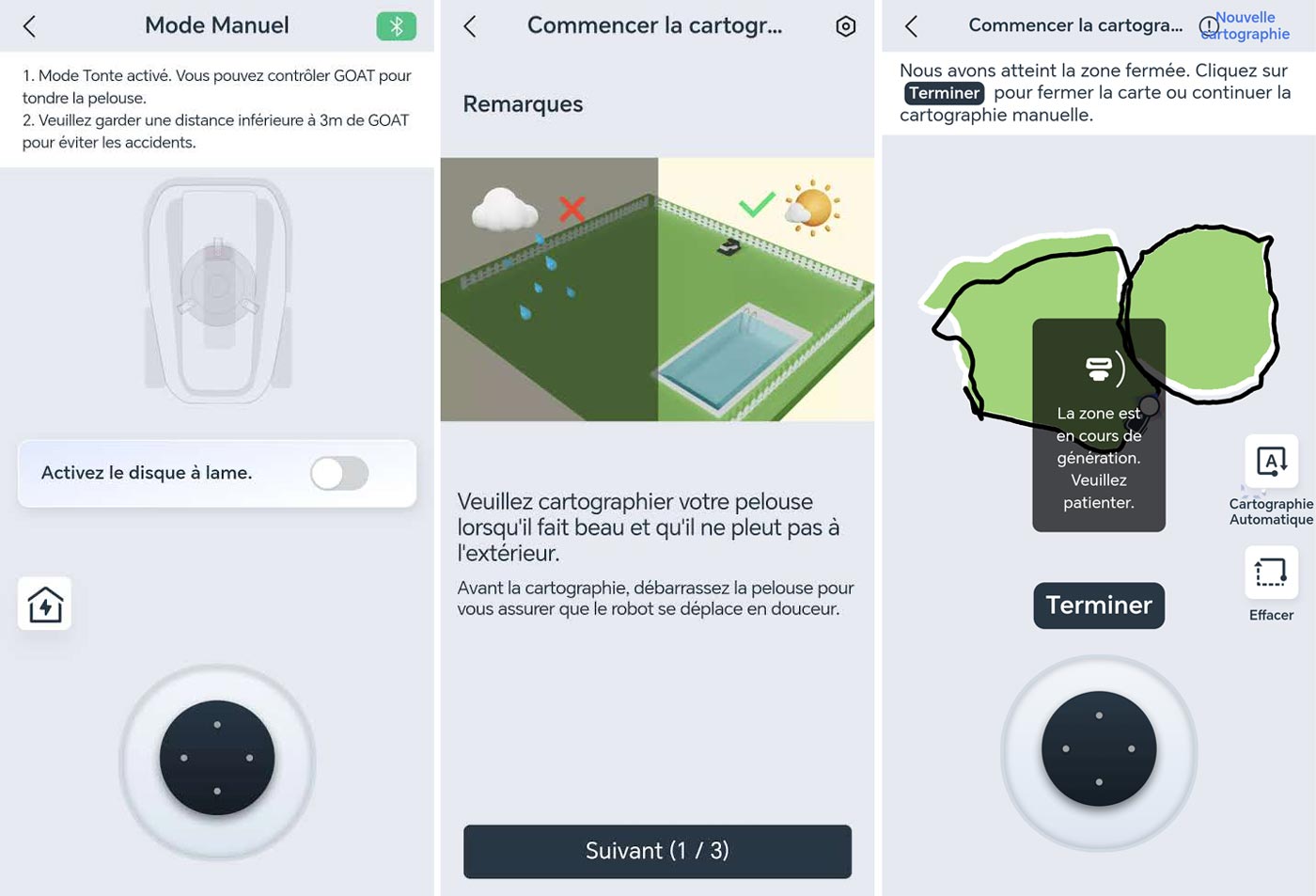 Application complète mais encore perfectible, avec des traductions approximatives et une gestion des zones confuse. © Labo Maison