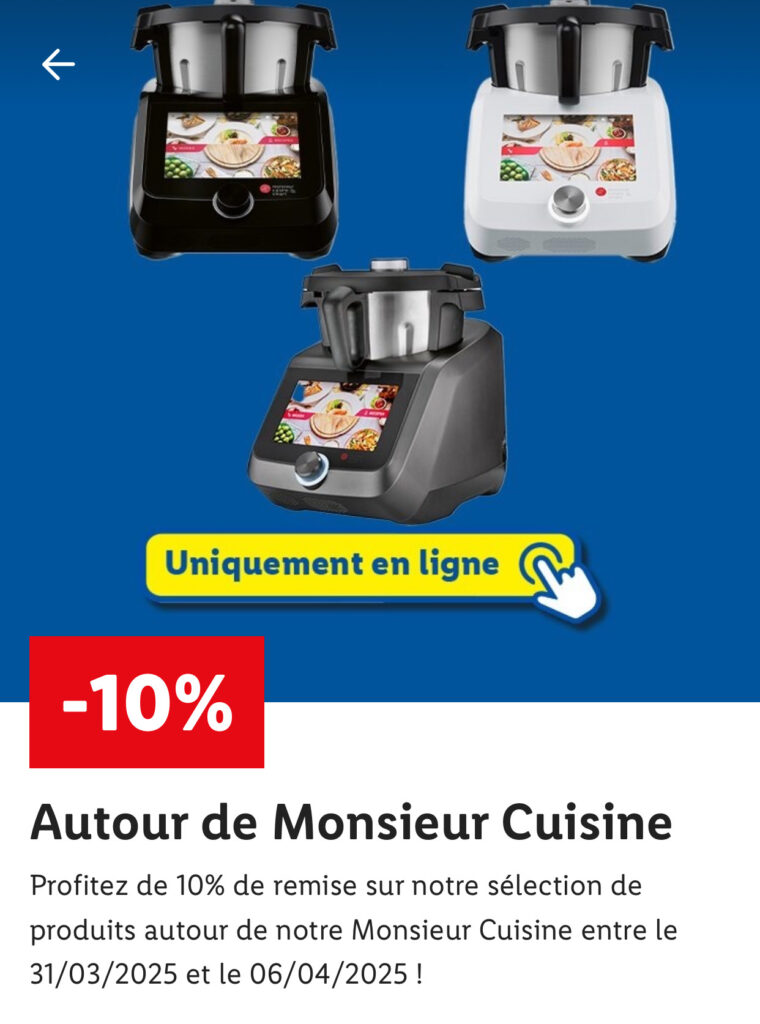 Promo Lidl Monsieur Cuisine Smart