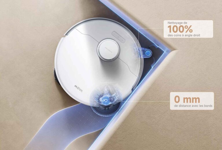 L'aspirateur robot Mova P50 Ultra, une version allégée du P50 Pro Ultra vendue à 799 €.