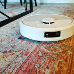 Résultat d’aspiration partielle du Roomba 505 Combo sur un tapis